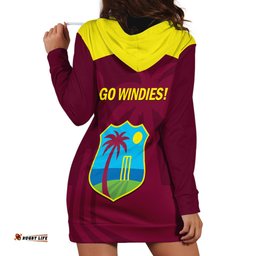 West Indies Cricket Hoodie Dress Go Windies Dynamic Version