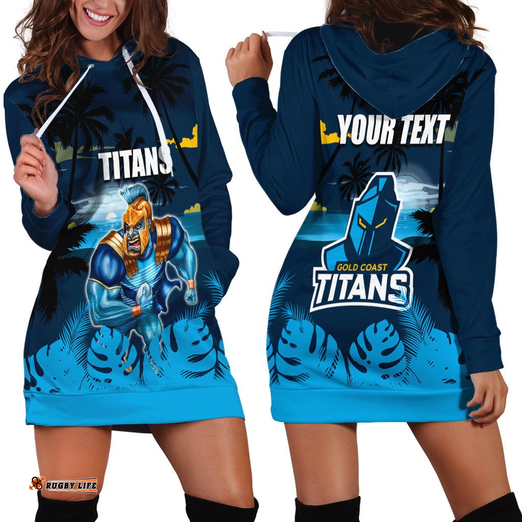 NRL Titans Hoodie Dress Summer Vibe Style