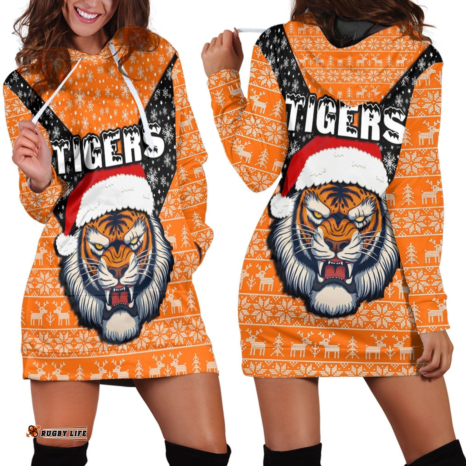 Vibe Hoodie Clothing Wests Tigers Christmas Hoodie Dress