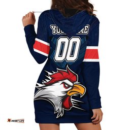 Custom Roosters Permier Hoodie Dress NRL Mascot with Aboriginal