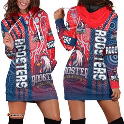 Vibe Hoodie Clothing Sydney Roosters Sporty Style Hoodie Dress