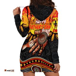 Personalised Happy Father's Day Hoodie Dress Best Dad Australia Aboriginal