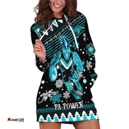 Custom Port Adelaide Power Football Hoodie Dress Port Adelaide Power Football Christmas Vibe