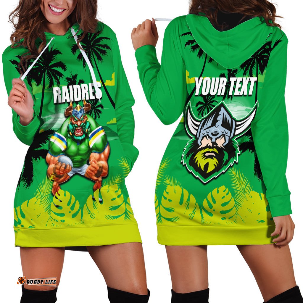 NRL Raiders Hoodie Dress Summer Vibe Style