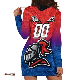 Custom Knights Permier Hoodie Dress NRL Mascot with Aboriginal