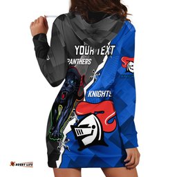 Personalised Panthers And Knights Rugby Hoodie Dress Sporty Style