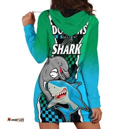 NRL Combine Rabbitohs and Shark Hoodie Dress Sporty Style
