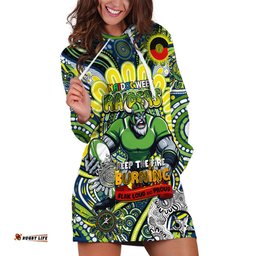 Custom NAIDOC Week 2024 Raiders Hoodie Dress Mascot Rugby