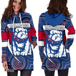 Western Football Bulldogs Women Hoodie Dress Redamancy Indigenous Australian
