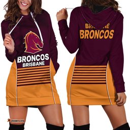 Brisbane Broncos NRL Hoodie Dress No3