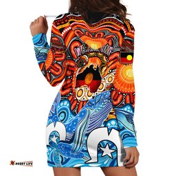 Aboriginal And Torres Strait Islands Hoodie Dress We Are One