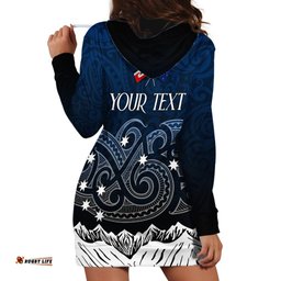 Peronsalised New Zealand Hoodie Dress Matariki Maori Patterns Gradient