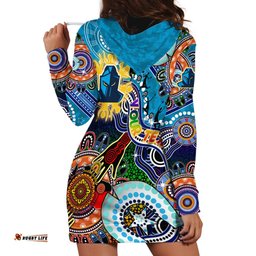 Personalised Titans NAIDOC Week 2024 Hoodie Dress Australia Aboriginal Dot Painting