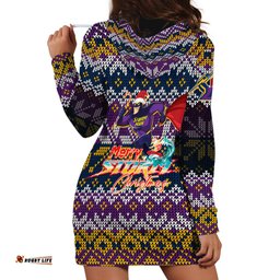 Melbourne Storm Christmas Hoodie Dress MerryStorm Man