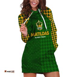 Personalised Australia Soccer Matildas Hoodie Dress Super Team