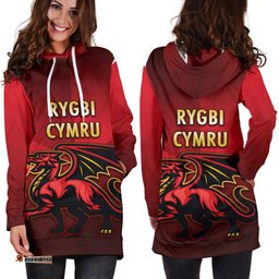 Wales Rugby Hoodie Dress Simple Style