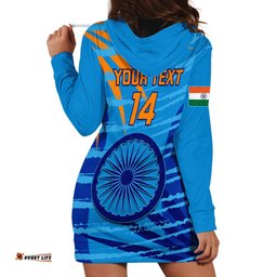 Custom India Cricket Hoodie Dress World Cup 3rd Champions Proud