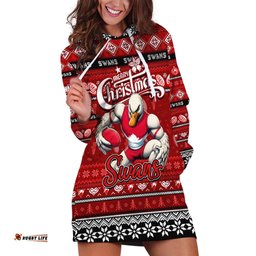 Personalized Swans Football Xmas Hoodie Dress Australia AFL Mascot