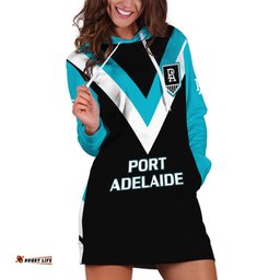 Port Adelaide Football Hoodie Dress Go Power Sporty Style