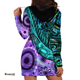 New Zealand Paua Shell With Australia Opal Unique Combine Hoodie Dress