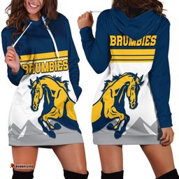 Brumbies Rugby Union Hoodie Dress Australia Silhouettes Of Horses