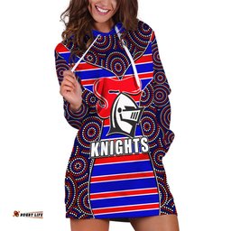 NRL Knights Hoodie Dress Mix Dot Aboriginal