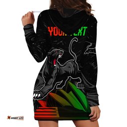 Personalised NRL Panthers Australia Day Hoodie Dress Proud Of Our Boys Black