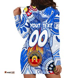 Personalised NAIDOC Week 2024 Melbourne Demons Hoodie Dress Australian Aboriginal Hand Painting