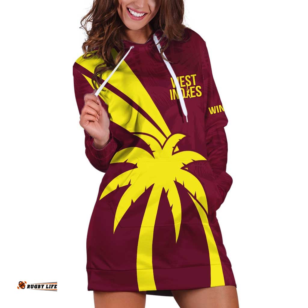 Custom West Indies Cricket Hoodie Dress Go Windies Sporty Version