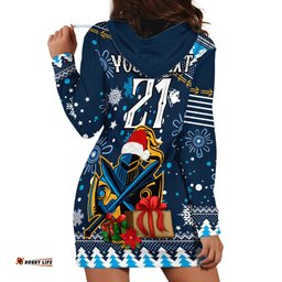 Custom Titans Rugby Hoodie Dress Chirstmas Vibe