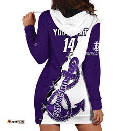 Personalised Fremantle Dockers Football Hoodie Dress Go Freo Sporty Version 02