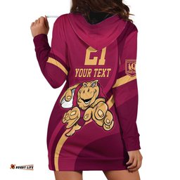 Custom QLD Maroons Cane Toad Hoodie Dress Queensland Origin No1
