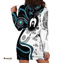 Aboriginal Pattern TorestStrait Island Hoodie Dress
