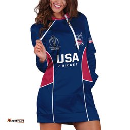 United States Cricket Hoodie Dress Go USA Dynamic Version