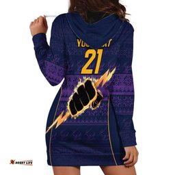 NRL Storm Christmas Custom Hoodie Dress Minimalism Style