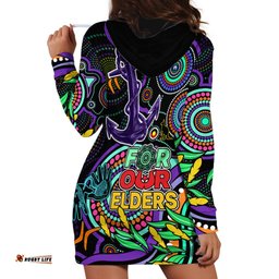 Dockers Football Aboriginal Art Hoodie Dress NAIDOC Indigenous Tribal