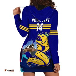 Custom Australia Day Eels Hoodie Dress NRL 2024 Sydney Opera House With Map