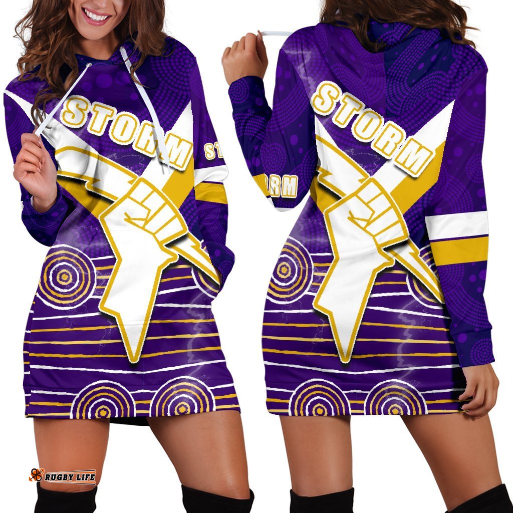 Storm Women Hoodie Dress Indigenous Melbourne