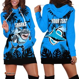 NRL Sharks Hoodie Dress Summer Vibe Style