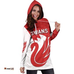 Sydney Hoodie Dress Swans For Women