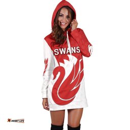 Sydney Hoodie Dress Swans For Women