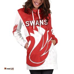 Sydney Hoodie Dress Swans For Women