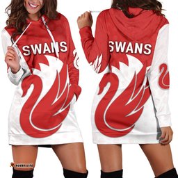 Sydney Hoodie Dress Swans For Women
