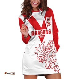 Dragons Rugby Hoodie Dress Simple St George Illawarra