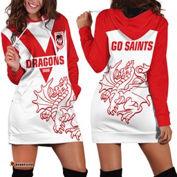 Dragons Rugby Hoodie Dress Simple St George Illawarra