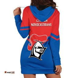 Newcastle Knights Rugby Hoodie Dress Novocastrians Sporty Style