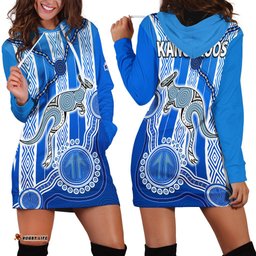 Kangaroos Indigenous Hoodie Dress North Melbourne Football