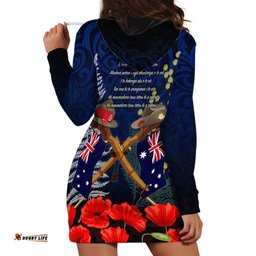 Anzac Day Aussie Mix Maori In Memories Hoodie Dress