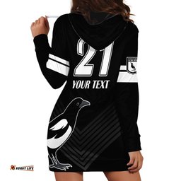 Custom Text And Number Western Suburbs Magpies Rugby Hoodie Dress Simple Style