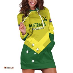 Custom Australia Field Hockey Hoodie Dress Go Champions Hockeyroos National Color